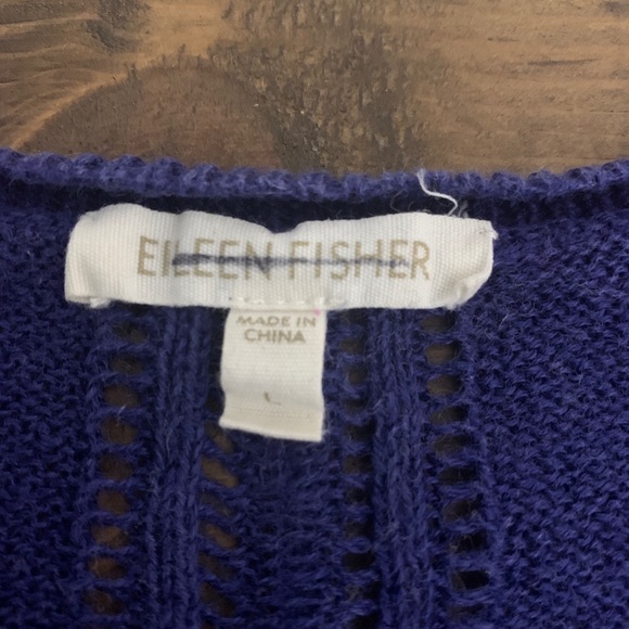Eileen Fisher Linen Crewneck Sweater - Picture 3 of 7